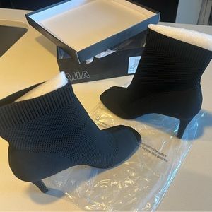 New MIA peep toe black bootie, women’s size 11. 3.75-4” heel. $50 OBO.